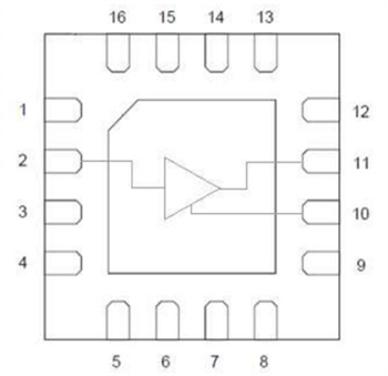 ブロック図 - Qorvo QPL1840シングルエンドMMIC RFアンプIC